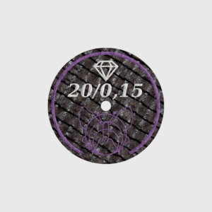 Motyl Discos De Diamante 20/0.15Bf X 10